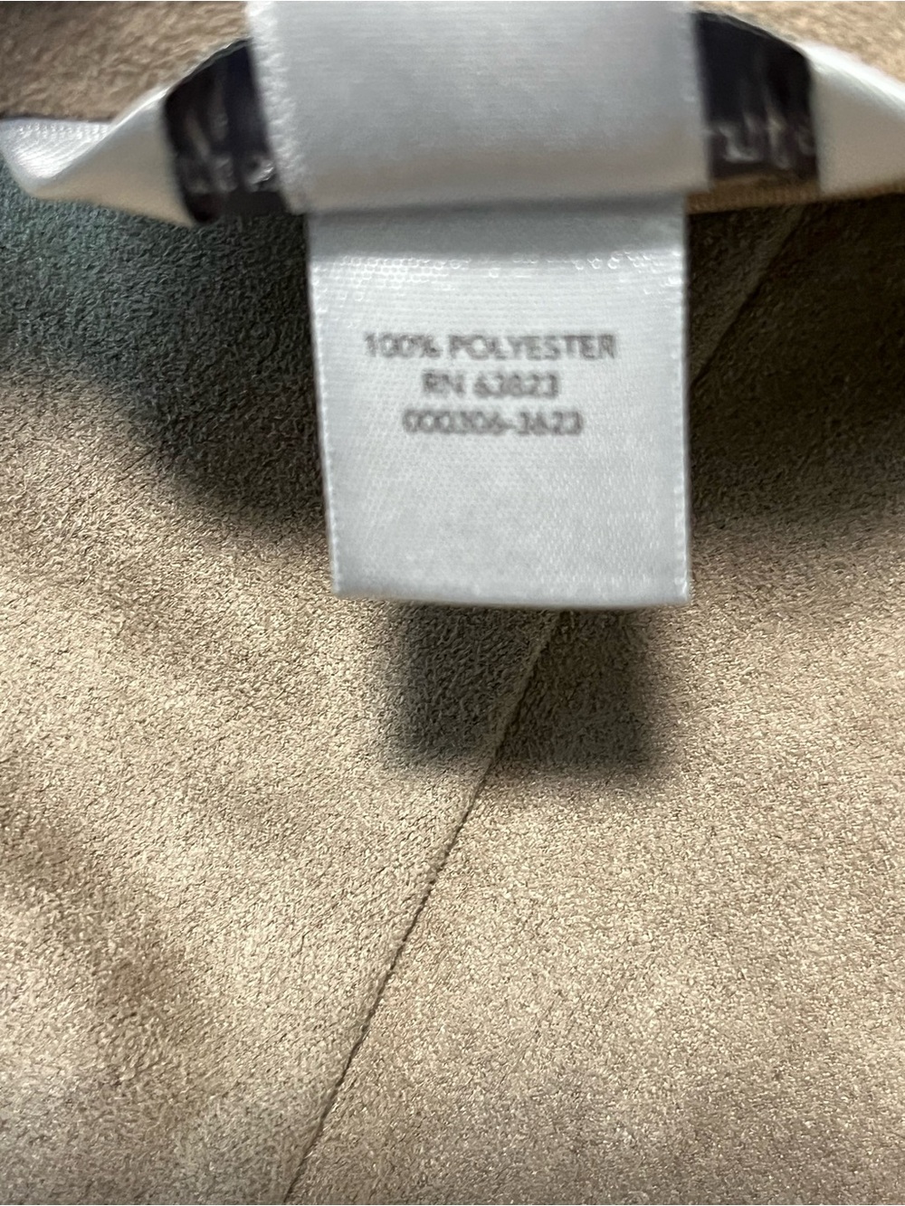 Christopher & Banks Taupe Suede-Look A-Line Skirt Size Medium - Picture 6 of 7